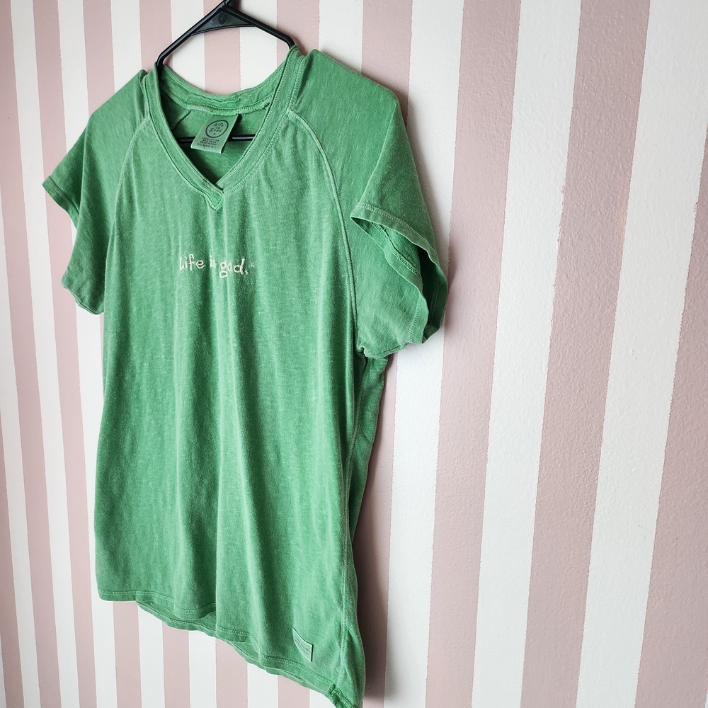 Life is Good Kids Green T-Shirt - Picture 2 of 7